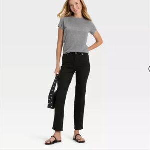 🆕️👖Universal Thread High-Rise Straight Jeans, Sz 10, 12 - Black